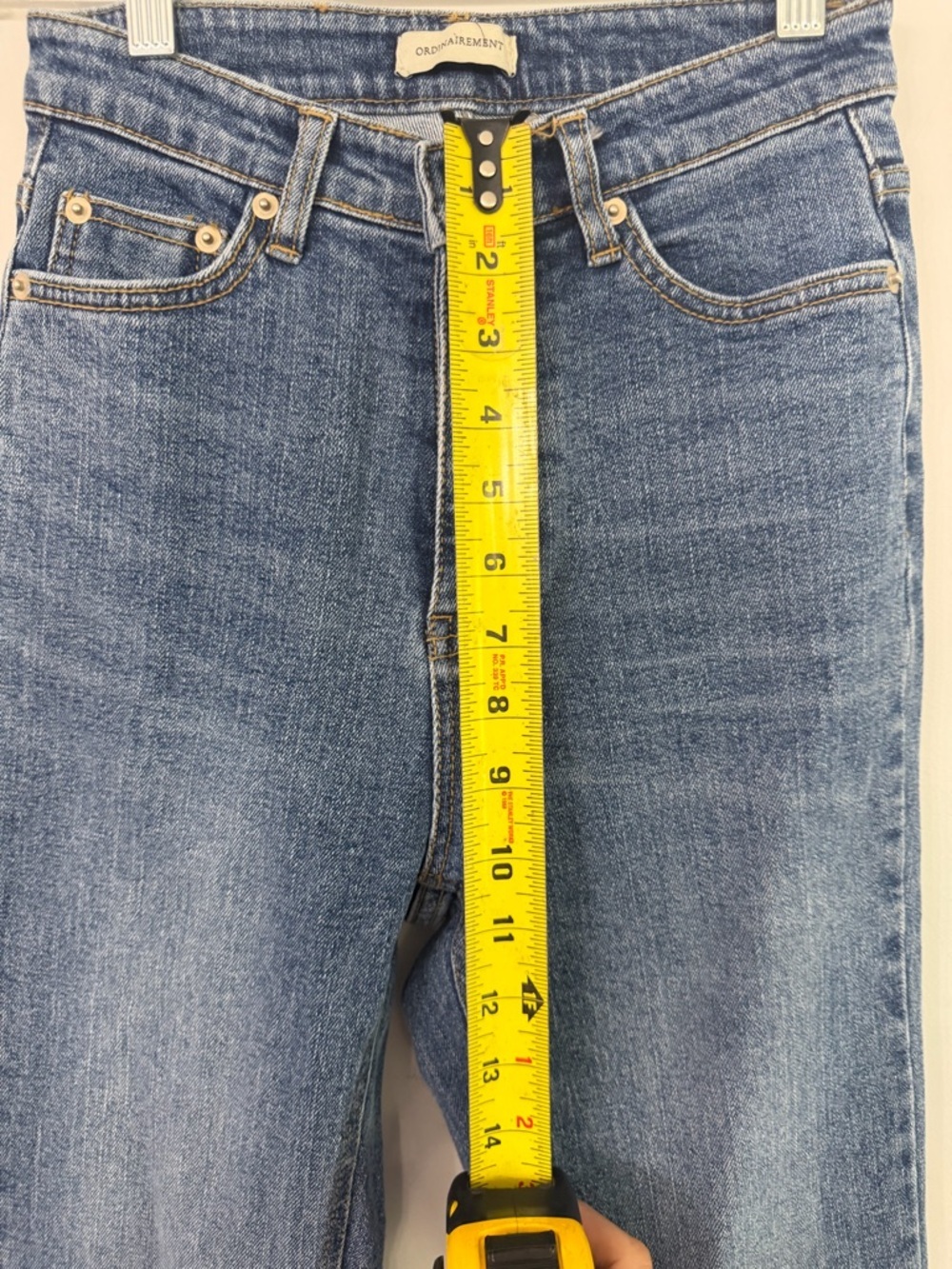 Omen by Ordinairement bootcut slight flare medium wash denim jeans Women’s Small - Picture 9 of 11